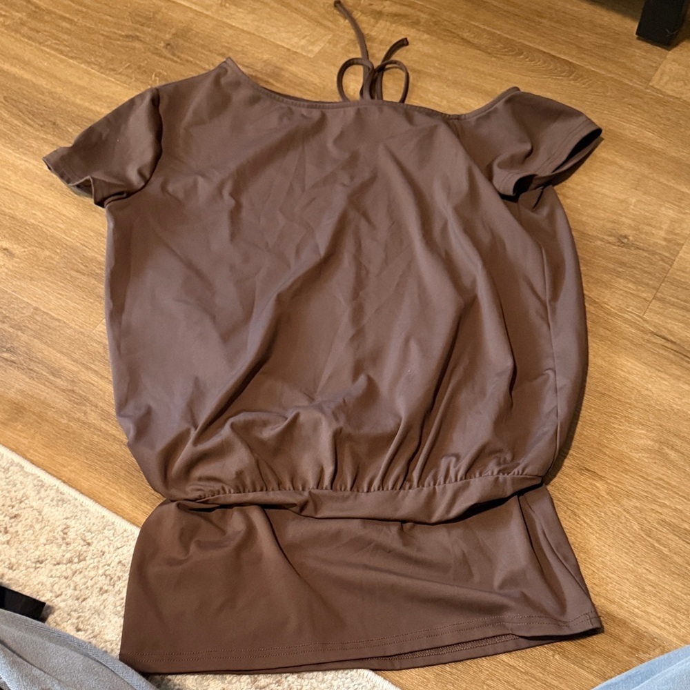 Edikted Chocolate Brown Dress